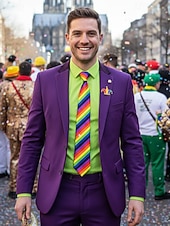 お買い得  アクセサリー-男性用ポリエステルタイ、複数のパターン、スタイリッシュなデザイン、カーニバルや仮面舞踏会用