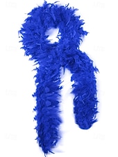 お買い得  アクセサリー-女性用マルディグラ羽毛ボア、複数の色、柔らかく軽量、カーニバルや仮面舞踏会に最適
