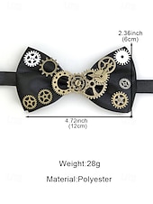 Недорогие Аксессуары-Мужской галстук-бабочка в стиле стимпанк - многоцветный регулируемый полиэстеровый галстук-бабочка для карнавала косплея и тематических вечеринок