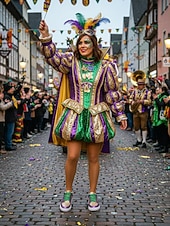 Недорогие Ботинки женские-Женские блестящие кроссовки для Марди Гра с цветными металлическими панелями искристая обыкновенная обувь на завязках для карнавальных парадов вечеринок и уличных костюмов