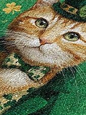  女性用セントパトリックスデークロスボディバッグ、猫とシャムロックのプリントが施されたベルベットポリエステル、複数のデザイン、休日のお祝いや普段使いに最適