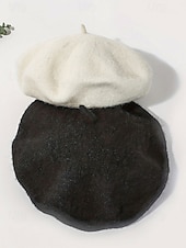 cheap Women's Hats-Women's Polyester Faux Wool Beret – Pearl Decoration, Multiple Colors, Elegant and Stylish for Fall and Winter Fashion