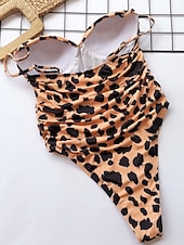 tanie Stroje kąpielowe jednoczęściowe-Kostium kąpielowy damski jednoczęściowy modelujący seksowny wycięty monokini z drucikiem kontrola brzucha wysoki stan zgrabny bez pleców wakacyjne wdzianko plażowe jednolity kolor dekolt w serek bez