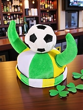  Șapcă de fotbal pentru bărbați, cu tematică distractivă de Ziua Sfântului Patrick – design jucăuș verde și galben pentru sărbători, festivaluri și spiritul zilei de meci