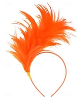 billiga Tillbehör-Kvinnors Mardi Gras fjäderöronband i flera färger livliga och roliga perfekta för karneval och maskeradtorer