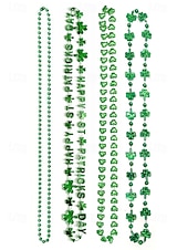  Набор женских украшений ко Дню Святого Патрика, состоящий из нескольких частей, многослойные бусы из зеленого клевера, пластиковый набор украшений разных стилей, праздничные ирландские аксессуары для вечеринок для женщин.