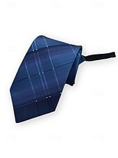 billiga Bröllop ACC-herrslips med dragkedja, färdigknuten slips i polyester med dold dragkedja, klassisk randig affärsmodell, flerfärgade alternativ, för bröllop, kontorskläder och eleganta vardagsevenemang