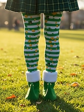  Zapatos de elfo para mujer del Día de San Patricio con diseño verde y detalle de campana: calzado festivo divertido para desfiles, festivales y fiestas de disfraces.