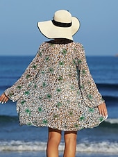 Χαμηλού Κόστους Σετ μπικίνι 3 τεμαχίων-Γυναικείο Μπικίνι 3 Τεμαχίων Μαγιό Σορτς Slim Χωρίς Πλάτη Διακοπές Παραλία V Λαιμός Αμάνικο Μαγιό