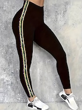 preiswerte Karnevalskleidung für Damen-Karneval Damen Leggings Aktive Urlaub Mode Vollständig Hohe Taille Hosen Grafik Geometrischer Druck Hohe Schnitt Komfort Outdoor Bequem Dehnbar Festival Schwarz Grün Sommer Frühling Slim Fit