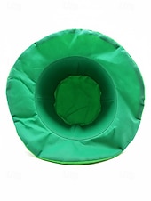 お買い得  アクセサリー-男性用の聖パトリックの日のレプラコーン帽子と偽のひげのセット、取り外し可能な偽のひげが付いた緑のアイルランドの衣装のトップハット、柔らかいポリエステル素材、パレード、パーティー、フェスティバルの衣装に使えるマルチカラーオプション