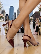 preiswerte Hochzeitsgast-Silberne, transparente Slingback-Pumps für Damen, spitze Zehenpartie, mittelhoher Absatz, moderne, elegante Schuhe für Hochzeitsgäste bei Hochzeiten in der Stadt