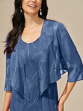  Mujer se encoge de hombros Elegante Cuello vuelto holgado Tops regulares Wedgewood Verano Primavera