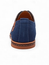 economico Scarpe da uomo-scarpe oxford in pelle scamosciata verde da uomo, scarpe casual morbide e leggere per comfort e stile, perfette per l'uso quotidiano, casual da lavoro, feste e outfit per il giorno di San Patrizio