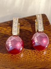 voordelige Huwelijk ACC-dames oorbellen van imitatieparels van legering - elegant ontwerp in meerdere kleuren, perfect voor bruiloften en dagelijks gebruik