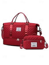 Χαμηλού Κόστους Ταξιδιωτικές Τσάντες-Σετ γυναικείων τσαντών duffel από πολυεστέρα, πολλά χρώματα, κομψό σχέδιο, ιδανικό για ταξίδια το Σαββατοκύριακο και γυμναστήριο