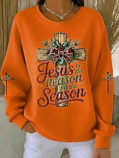 levne Humor a citáty mikiny-Dámské Pullover Mikiny Tisk Grafika Písmeno Na běžné nošení Dlouhý rukáv Tričkový Běžné topy Ležérní ulice Na den Vodní modrá Bílá Světlá růžová Rubínově červená Oranžová Podzim Zima