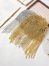 voordelige Accessoires-Dames Mardi Gras Beade Hoofddoek met Plastic Kralen Meerdere Kleuren Elegante Ontwerp Perfect voor Carnaval  Masker Bals