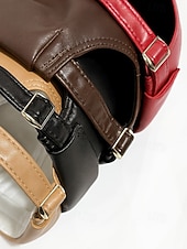 levne Pánské klobouky-Pánská čepice beanie z umělé kůže, stylový vintage design, dostupná v několika barvách pro běžné nošení i v zimě