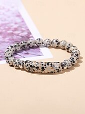 abordables Fête de la Saint-Patrick-Bracelet pour homme en pierre naturelle, perles multicolores avec détails raffinés, idéal pour la Saint-Patrick et au quotidien, élégant et unique.