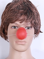 זול אביזרים-כובע ליצן של ג'סטר מרדי גרא ומערכת אף ליצן – מושלם לקרנבל ומסיבות מסכה