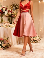 رخيصةأون ضيف حفل الزفاف-صنادل نسائية بكعب عالٍ مزينة بفيونكة من الكريستال - أحذية مفتوحة من الأمام بأشرطة مرصعة بأحجار الراين وكعب عريض شفاف، طراز أنيق أنيق للضيوف الذين يحضرون حفلات الزفاف