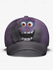 baratos Chapéus Masculinos-Boné de beisebol masculino com estampa divertida de monstrinhos, disponível em várias cores, perfeito para uso casual e no dia a dia.