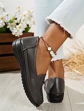 halpa Naisten mokkasiinit ja loaferit-Naisten siniset pehmeät penny loafers solmukehyksellä – Mukavat liukuvalot ajokengät toimistotyöhön rento kävely ja päivittäiseen käyttöön