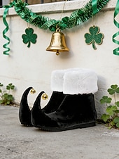  Zapatos de elfo para mujer del Día de San Patricio con diseño verde y detalle de campana: calzado festivo divertido para desfiles, festivales y fiestas de disfraces.