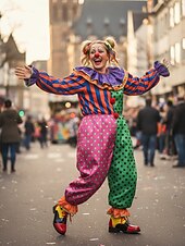 Χαμηλού Κόστους Γυναικεία παπούτσια-Γυναικεία Μαρντί Γκρά Κόκκινα Παπούτσια Πρόσω خلف Παπούτσια Μασκέ για Καρναβαλικό Κόσμο Κλόουν Κοσπλέι  Χάλοουιν