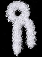 お買い得  アクセサリー-女性用マルディグラ羽毛ボア、複数の色、柔らかく軽量、カーニバルや仮面舞踏会に最適