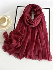 billige Tilbehør-Lett polyesterskjerf for kvinner, flere farger, mykt og tynt, perfekt for St. Patricks dag og hverdagsbruk