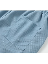abordables Jambe Droite-Homme Pantalon de survêtement droit Pantalon gaufré Cordon de serrage Treillis Respirant Longueur complète Occasionnel Quotidien Lisse Marron Sapin Noir Micro-Élastique