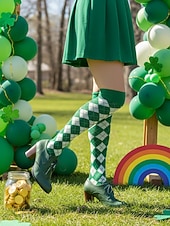  scarpe oxford da donna in pelle verde con tacco brogue e lacci – eleganti per la festa di San Patrizio, calzature per feste festive