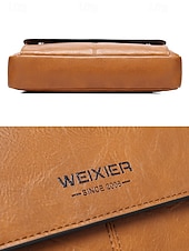 economico Borselli da uomo-borsa a tracolla da uomo in similpelle, multitasche, grande capacità, elegante tracolla, disponibile in più colori