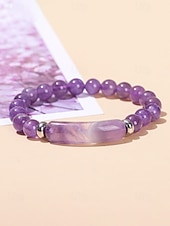 abordables Fête de la Saint-Patrick-Bracelet pour homme en pierre naturelle, perles multicolores avec détails raffinés, idéal pour la Saint-Patrick et au quotidien, élégant et unique.