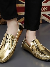 baratos Sapatos masculinos-Mocassins masculinos verdes, sapatos de condução leves e fáceis de calçar, mocassins casuais da moda para uso diário, festas e looks para o Dia de São Patrício.