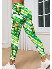 Svatý Patrik Dámské legíny na pilates Fitness kalhoty Legíny na cvičení Kapsy Kolkovné Boční kapsy Pilates Tělocvična Cvičení v tělocvičně Kalhoty Cyklistické kalhoty Legíny Komiks Barevné bloky