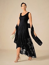 billiga Damsjalar och scarfar-Dam Skjorta Spetsknuten Elegant Rund hals Dagligen Kvällsfest Bröllopsgäst Korallröd Wedgewood Svart Rubinrött Vår, Höst, Vinter, Sommar