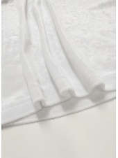 abordables T-shirt uni-Femmes Chemisier Froncé Couleur Unie Élégant Occasionnel manche longue Cravate au cou Col Bénitier Hauts Réguliers Quotidien Noir Vin Fuchsia Printemps Automne Hiver