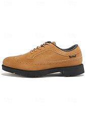 economico Scarpe da Golf da Uomo-Per uomo Vintage Sportivo Casual All'aperto Golf Microfibra Confortevole Allacciatura Nero Bianco Giallo Estate Primavera Autunno