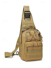 billiga Herrväskor-Herrkamouflage nylon axelremsväska bröstväska – flera fickor, stor kapacitet, hållbar design för utomhussporter, vandring, camping och resor