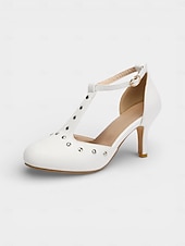 ieftine Pantofi Mary Jane-Pantofi cu toc mediu, negri, cu bareta în T și accente argintii, model Mary Jane pentru femei – stil elegant de zi cu zi, pentru ținute profesionale de birou și naveta elegantă