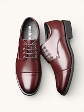 tanie Buty Oxford-Męskie Oksfordki Buty Derby formalne Buty Skórzane Mokasyny Spacery Biznes Klasyczny Codzienny Codzienny Na zewnątrz Ślub Skóra nappa Wygodny Niepoślizgowy / a Oddychający Sznurowane Czarny Brązowy