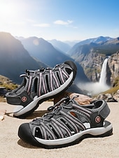 baratos Sandálias de Desporto-Sandálias esportivas femininas para atividades ao ar livre – design respirável de secagem rápida com sola de borracha antiderrapante, estilo esportivo leve para mulheres, ideal para caminhadas, passeios, viagens, acampamentos e aventuras de verão.