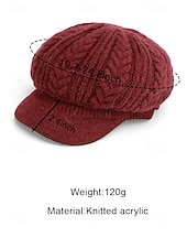 billige Damehatter-Strikket baseballcaps for kvinner med fleecefôr, flere farger, varm og koselig vinterlue