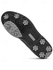 baratos Sapatos de Golfe Masculinos-Sapatos de golfe masculinos brancos, construção leve e respirável, sola com aderência estável, estilo esportivo e elegante para campos de golfe e atividades ao ar livre.