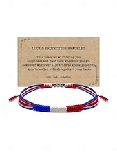 Χαμηλού Κόστους Βραχιόλια &amp; Bangles-Πλεκτά Φαντασία Μόδα Μοντέρνα Εξατομικευόμενο Ρητίνη Βραχιόλι Κοσμήματα Θαλασσί / Μαύρο / Κίτρινο Για Καθημερινά Δώρο Αργίες