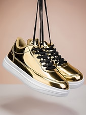 economico Sneakers Eleganti-sneakers slip-on nere da uomo con logo ricamato: eleganti scarpe in similpelle per gli invitati al matrimonio che cercano comfort e moda