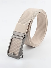 cheap Men's Belts-Men's Nylon Belt, Multi-Color Options, Durable and Stylish for Casual and Outdoor Wear